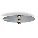Wever & Ducré Wall luminaire MIRRO WALL 3.0, mirror Ø 75cm, E27 (excl.), black chrome