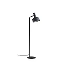 Stehleuchte ROOMOR FLOOR 1.2 - PAR16, GU10, mit Schnurschalter, Schirm Ø 25cm, tiefschwarz, matt