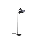 Stehleuchte ROOMOR 1.0 - PAR16, GU10, mit Schnurschalter, Schirm Ø 40.5cm, tiefschwarz, matt