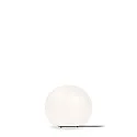Table lamp DRO TABLE 2.0, Ø 20cm, E14, C35 max. 6W, aluminum / textile cable / glass, white