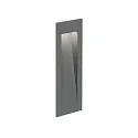 Outdoor LED Wand-Einbauleuchte ORIS OUTDOOR WALL REC 0.7, IP65, 20x6.5cm, 350-700mA 6V (exkl. BG), 2/5W 3000K, CRi >90, grau