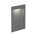 Outdoor LED Wand-Einbauleuchte ORIS OUTDOOR WALL REC 2.0, IP65, 20x13cm, 350-700mA 9V (exkl. BG), 3/7W 3000K, CRi >90, grau