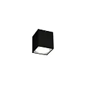 Outdoor LED Ceiling luminaire TRAM CARRÉ 1.0, IP65, square, 6W 3000K 36°, CRi >90, dimmable, black