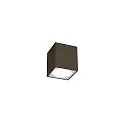 Outdoor LED Aufbau-Downlight TRAIN 1.0, IP65, eckig, down, 230V AC, 6W 3000K 570lm 35°, CRi >90, dimmbar, bronze