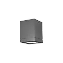 Outdoor Ceiling luminaire TUBE CARRÉ 1.0 PAR16, IP65, GU10 max. 5W, dark grey