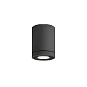 Outdoor LED Deckenleuchte TUBE 1.0, rund, IP65, 9.8W 3000K 36°, CRi >90, dimmbar, starr, anthrazit