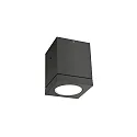 Outdoor LED Deckenleuchte TUBE CARRÉ 1.0, eckig, IP65, 9.6W 3000K 720lm 32°, CRi >90, dimmbar, starr, anthrazit