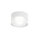 Outdoor LED Wand- und Deckenleuchte BLAS 1.0, IP65, rund, 9.6W 3000K 950lm, CRi >90, dimmbar, Glas klar + matt, weiß