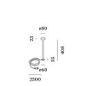 LED Außenleuchte POLA 2.1, IP65, 24V Plug&Play, 5W 2700K, CRi >90, 250cm Kabel + Sockel, schaltbar, anthrazit