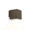 Außenwandleuchte TUBE CARRÉ WALL 1.0 PAR16, eckig, IP65, 1-seitig (Up or Down), GU10 max. 5W (exkl.), starr, bronze