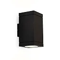 Außenwandleuchte TUBE CARRÉ WALL 2.0 PAR16, eckig, IP65, 2-seitig (Up & Down), 2x GU10 max. 5W (exkl.), starr, schwarz