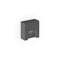 outdoor wall luminaire RETO WALL SURFACE OUTDOOR 0.8 square IP65, anthracite dimmable