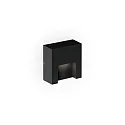 outdoor wall luminaire RETO WALL SURFACE OUTDOOR 0.8 square IP65, black matt dimmable
