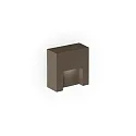 LED Outdoor Wandleuchte RETO WALL SURFACE OUTDOOR 0.8, eckig, 3,3W, 3000K, 105lm, IP65, bronze