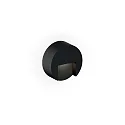 LED Outdoor Wandleuchte RETO ROUND WALL SURFACE OUTDOOR 0.8, rund, 3,3W, 3000K, 105lm, IP65, schwarz