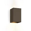 LED Außenwandleuchte BOX 4.0, IP65, Up&Down, 6W 2700K 2x200lm, Winkel verstellbar, dimmbar, bronze