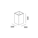 Wever & Ducré LED Außenwandleuchte BOX 3.0, IP65, Up or Down, 6W 3000K 2x200lm, Winkel verstellbar, dimmbar, dunkelgrau