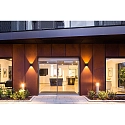 LED Outdoor Wall luminaire BOX 3.0, IP65, up or down, 6W 2700K 2x200lm, dimmable, black