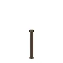 outdoor luminaire GATE 2.0 2 flames, round, without socket IP65, bronze dimmable