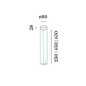 Wever & Ducré LED Außenleuchte GATE 2.0, IP65, Montage auf Poller (exkl.), 2-flammig, 230V (inkl. BG), dimmbar, 11W 2700K 2x280lm, bronze