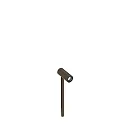 LED Erdspieß-Bodenstrahler GEO 1.0, IP65, 24V Plug&Play, 4W 2700K 250lm 30°, CRi >90, neigbar, 250cm Kabel, ohne BG, bronze
