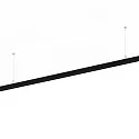 STREX SYSTEM LED Pendant track INDIRECT, 48V, 18.5W 3000K, DALI controllable, 200cm, black