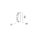 LED Dimmer DIN RAIL, für Schaltschrank, IP30, 230V, max. 200W, Phasenabschnitt, weiß