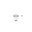 Zubehör für Lampenring Ø 5cm - Sprengring (MR16 / LED / PAR16), max. 12W, schwarz