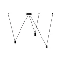 Accessory for WIRO - suspension set DECENTER 3.0 for 3 shades, 3x E27, with multi canopy, 600cm