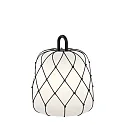 Schirm-Überzug für Outdoor LED Akku-Leuchte COSTA 2.0 - ROPE 2.0, geflochten, Jet Black