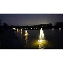 LED Aufbau-Scheinwerfer / Unterwasserleuchte, 25° Medium Spot, 4 Multichip POW-LED, 17W, IP68/IP69, Edelstahl, RGB + 6000K
