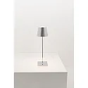 LED Akku-Tischleuchte POLDINA PRO, 38cm, 2,2W, 2700-3000K, IP65, mit Touch-Dimmer, bordeaux