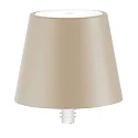 LED Akkuleuchte POLDINA STOPPER, 2,2W, 2200/2700/3000K, 234/251/256lm, CRI>80, IP54, dimmbar, sand