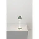 Zafferano LED Akku-Tischleuchte POLDINA MICRO, Ø 7cm, 1,8W, 2200-3000K, Salbeigrün