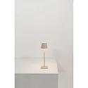 Zafferano LED Akku-Tischleuchte POLDINA MICRO, Ø 7cm, 1,8W, 2200-3000K, Sand