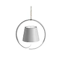 LED Akku-Pendelleuchte POLDINA Außenleuchte, 2,2W 2200K/2700KK/3000K, 130-150lm, weiß