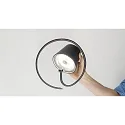 LED Akku-Pendelleuchte POLDINA Außenleuchte, 2,2W 2200K/2700KK/3000K, 130-150lm, dunkelgrau