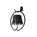 Zafferano LED Akku-Hängeleuchte POLDINA mit Wandhaken, 2,2W, 2200K/2700K/3000K, 130-150lm, dunkelgrau
