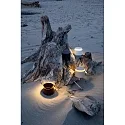 Zafferano LED Akku-Tischleuchte PUSH-UP TAVOLO PRO, IP54, 2.2W, 2200/27000/3000K, Kopf versenkbar, mit Touch-Dimmer, rostfarben
