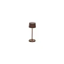 LED Akku-Tischleuchte OLIVIA MICRO, 2,2W, 2200/2700/3000K, 183/187/225lm, CRI>80, IP65, dimmbar, rostfarben