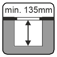 Was sagt die Information Einbautiefe aus?