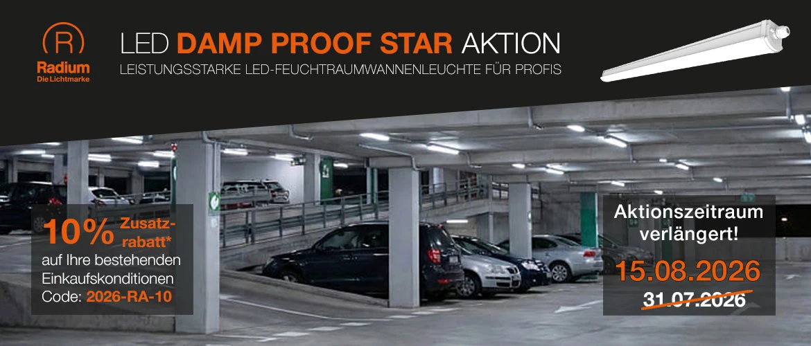 Radium LED-Leuchten Damp Proof Star Aktion