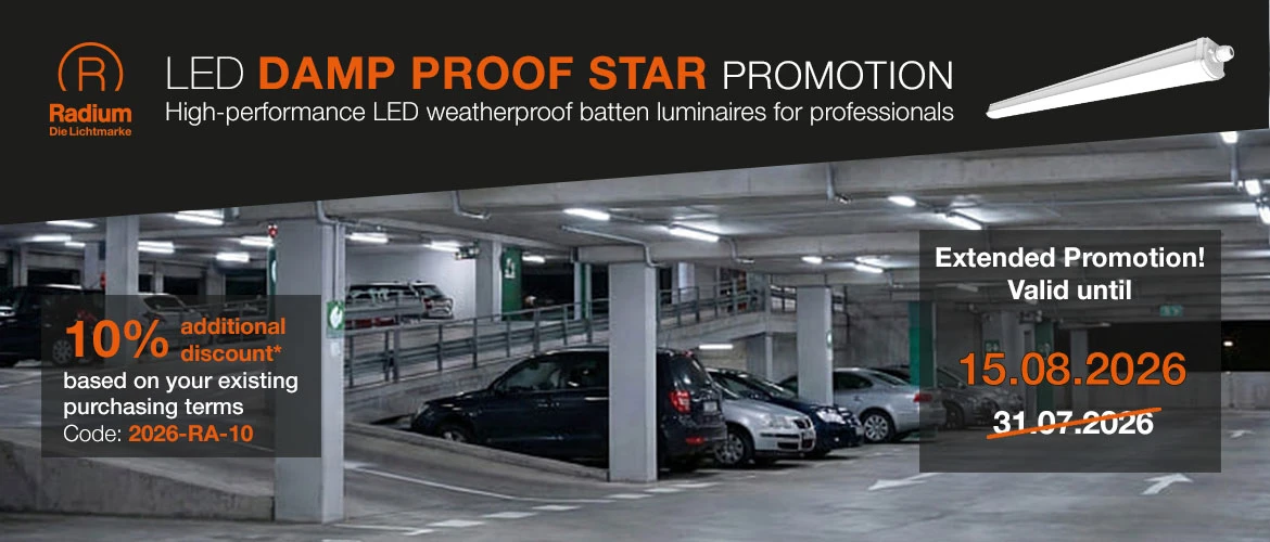 Radium LED-Leuchten Damp Proof Star Aktion