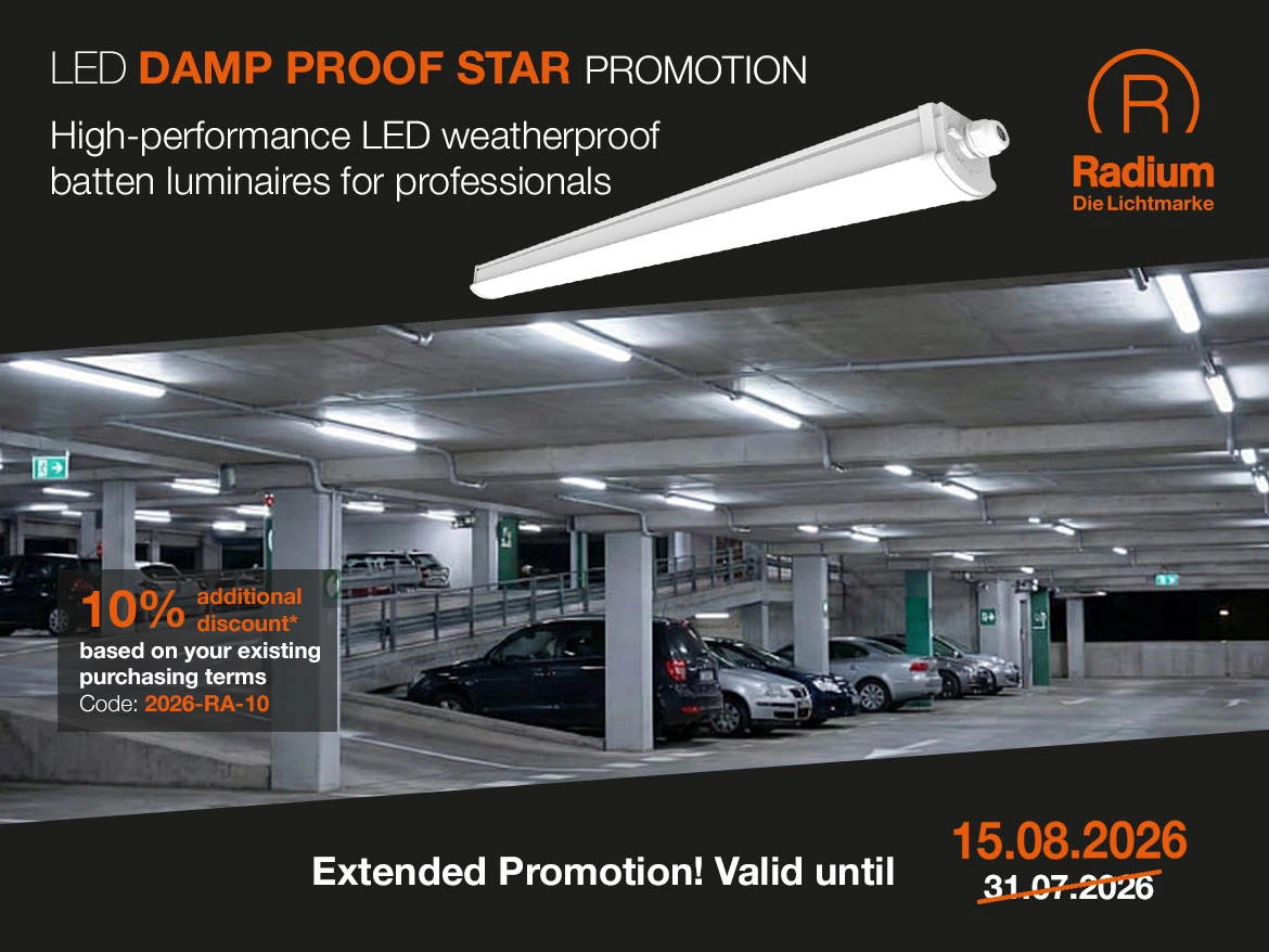 Radium LED-Leuchten Damp Proof Star Aktion