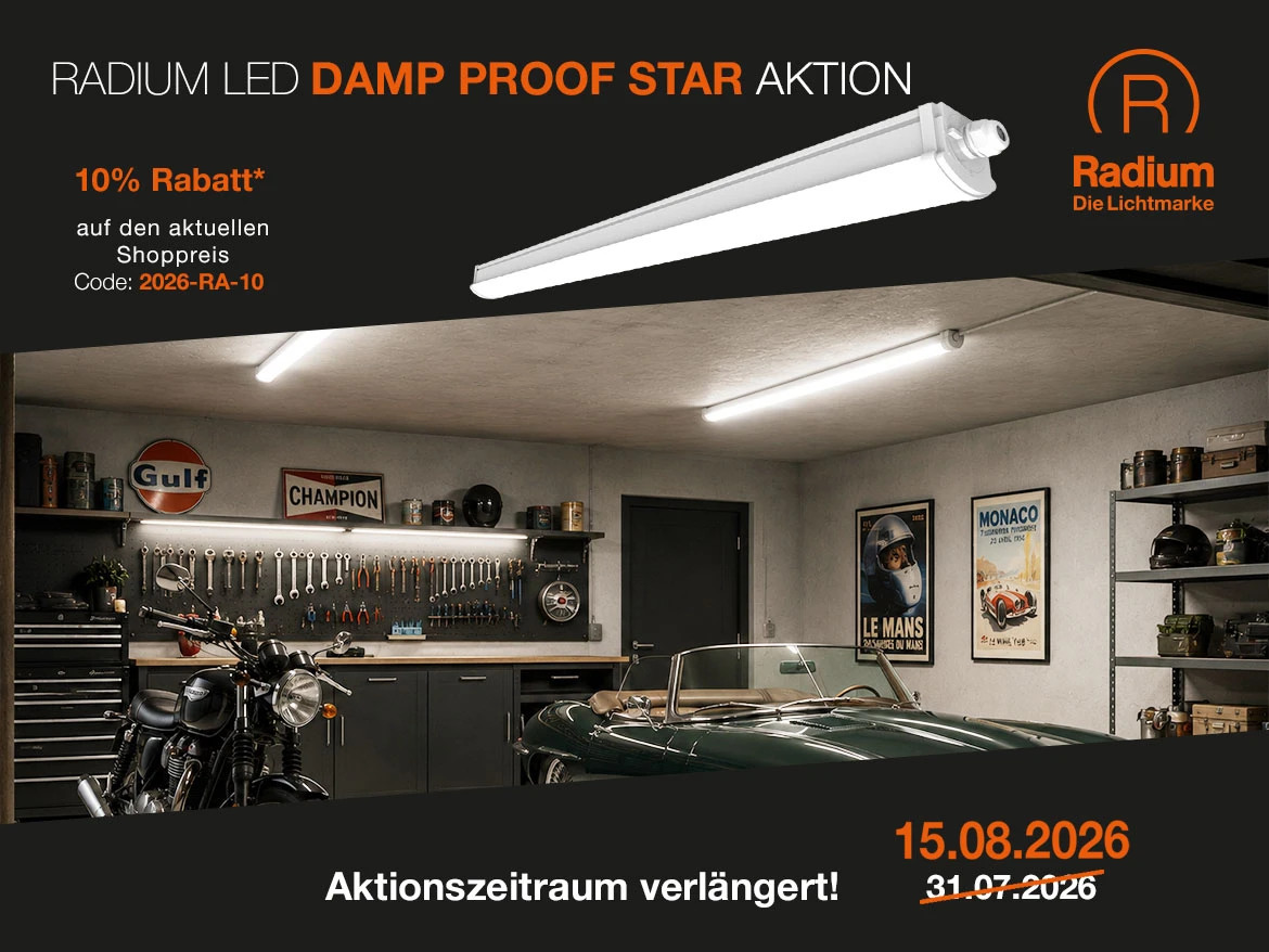 Radium LED-Leuchten Damp Proof Star Aktion