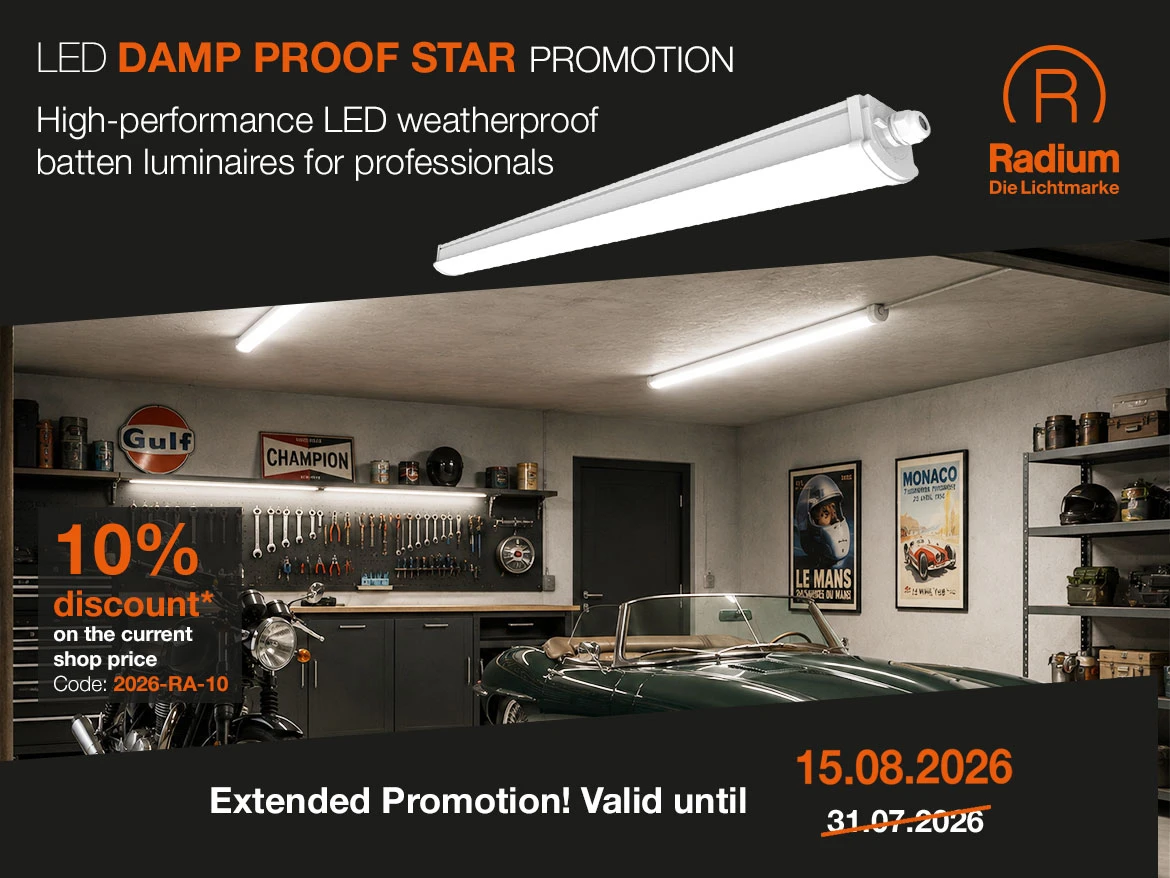 Radium LED-Leuchten Damp Proof Star Aktion