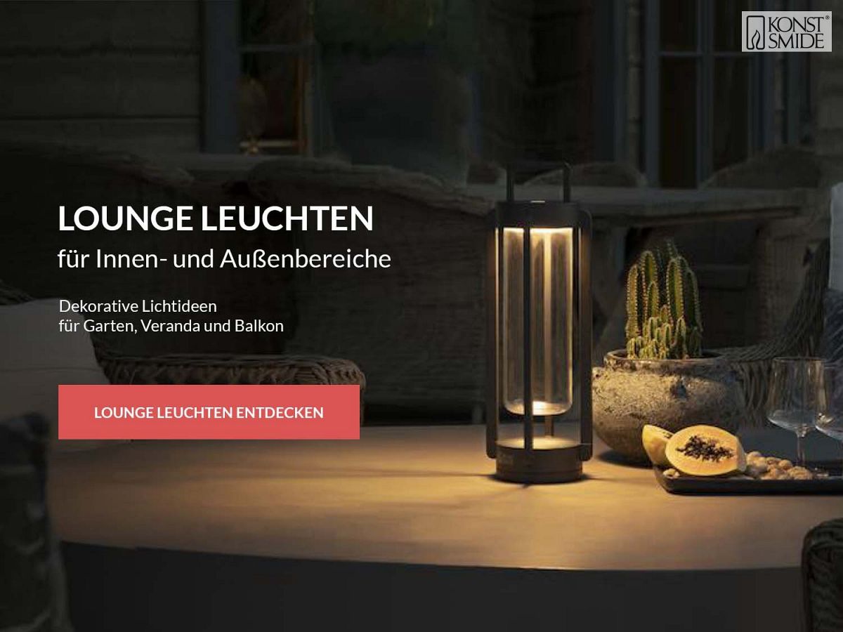 KONSTSMIDE - Loungeleuchten f&uuml;r Innen- und Au&szlig;enbereiche