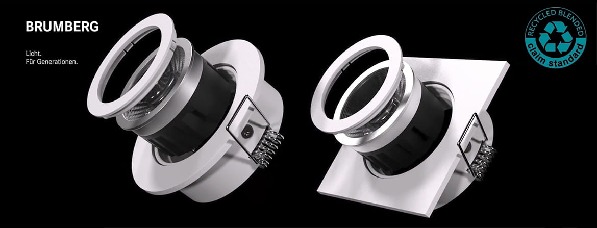BRUMBERG - &bdquo;LOOP&ldquo; Recycling Leuchten