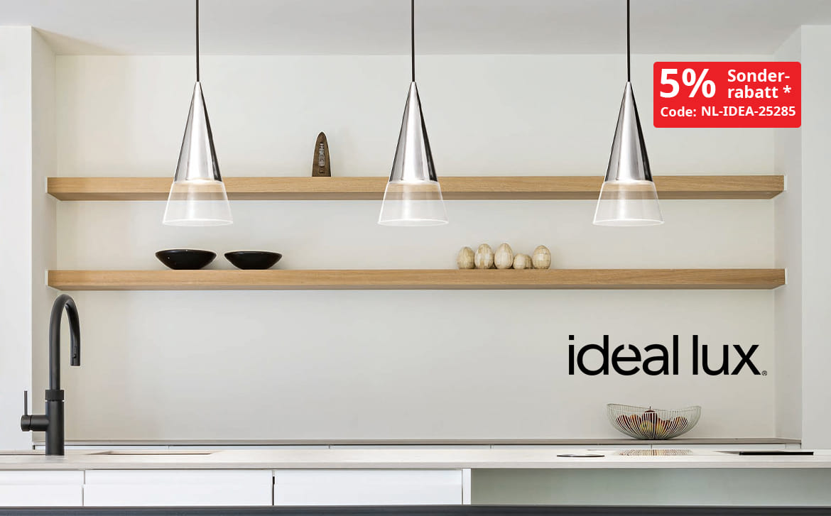 Lichttrends 2025 &ndash; Bestseller und Neuheiten von Ideal Lux &ndash; Jetzt 5% Sonderrabatt sichern! 