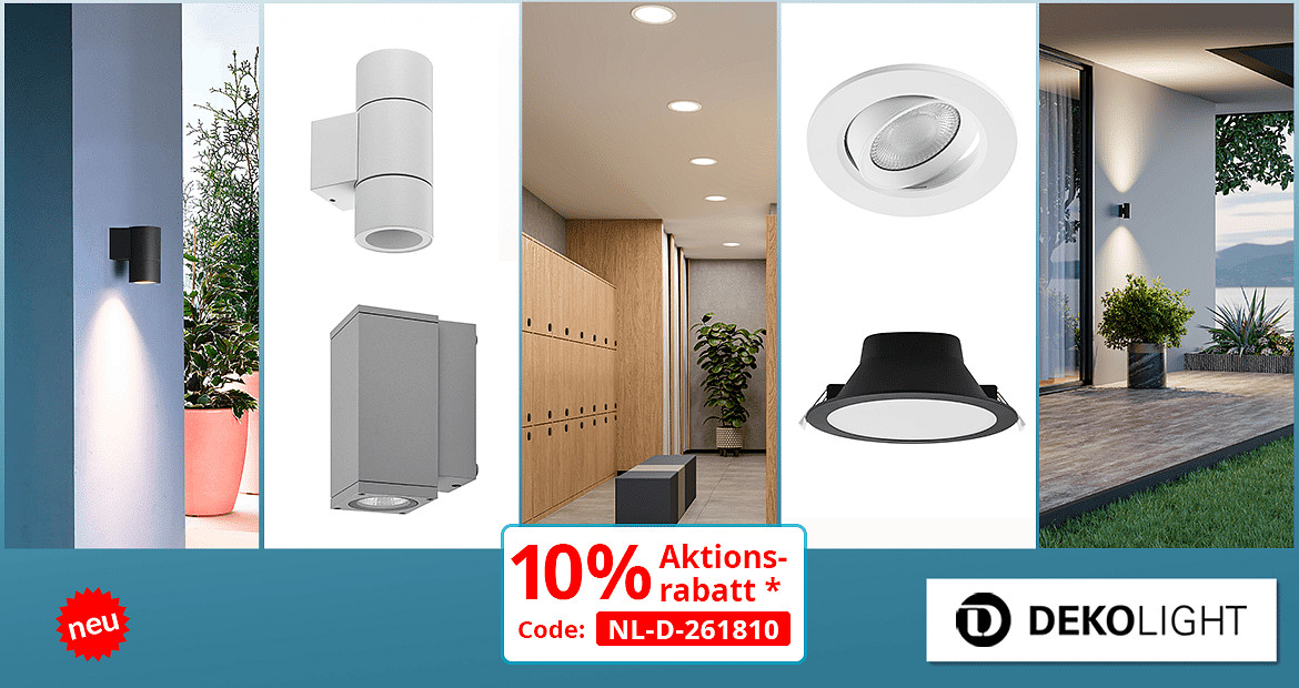 Neuheiten und Topseller f&uuml;r den Au&szlig;enbereich der TOP-Marke DEKO-LIGHT